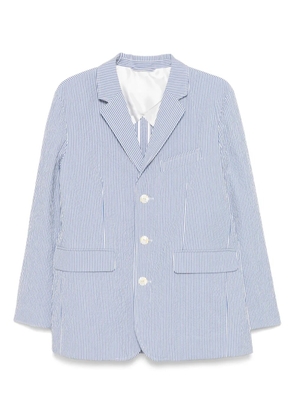 BODE club striped blazer - Blue