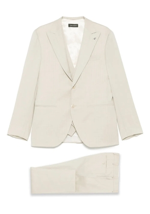 LUIGI BIANCHI MANTOVA herringbone-pattern suit - Neutrals