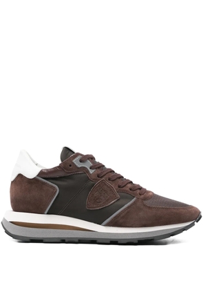 Philippe Model Paris suede-panelled sneakers - Brown