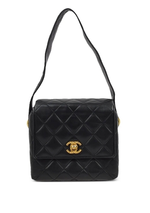 CHANEL Pre-Owned 1992 straight flap handbag - Black