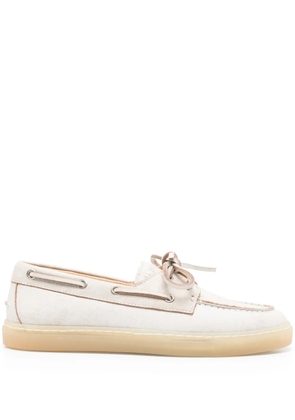 Copenhagen suede boat shoes - Neutrals