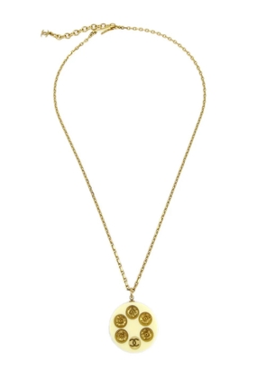 CHANEL Pre-Owned 2003 gold plated CC pendant necklace