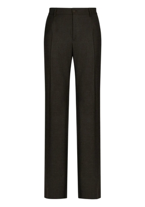 Dolce & Gabbana straight-leg stretch-wool trousers - Black