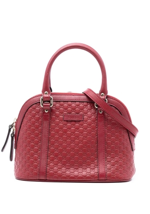 Gucci Pre-Owned 2016-2025 Mini Microguccissima Dome satchel - Red