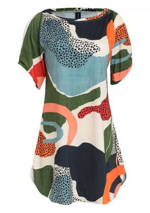 Lygia & Nanny Allat abstract-print mini dress - Blue