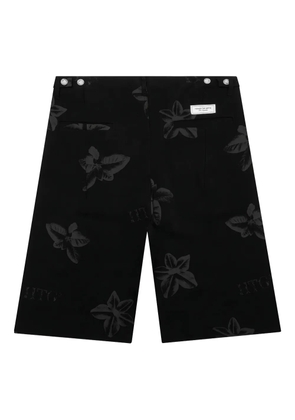 Honor The Gift floral-print buttoned shorts - Black