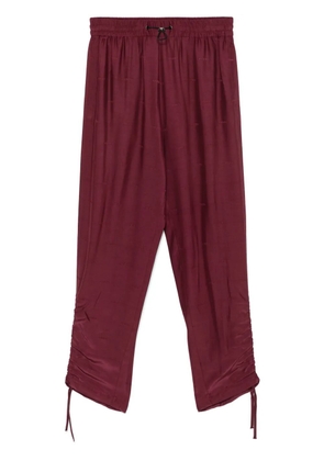 Iceberg logo-jacquard trousers - Red