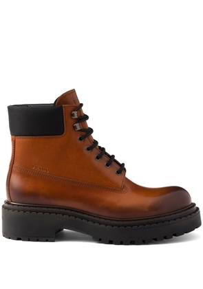 Prada leather boots - Brown