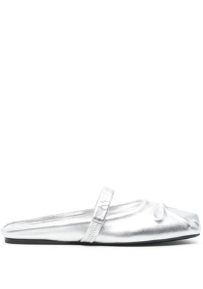 Marni metallic-effect slippers - Grey