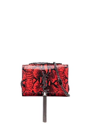 Saint Laurent Pre-Owned 2015 Small Embossed Calfskin Classic Monogram Kate crossbody bag - Red