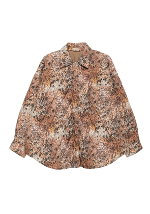 JNBY floral diamond cut jacket - Brown
