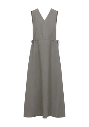Peserico V-neck midi dress - Grey