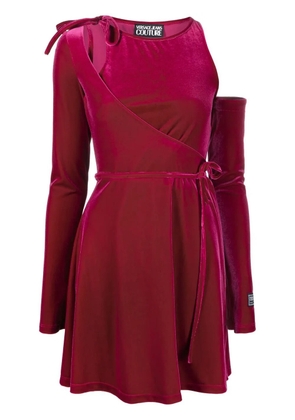 Versace Jeans Couture cut-out velvet dress - Purple
