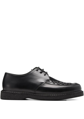 VINNY'S interwoven-detail lace-up derby shoes - Black