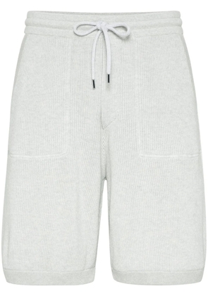 Brunello Cucinelli knitted Bermuda shorts - Grey