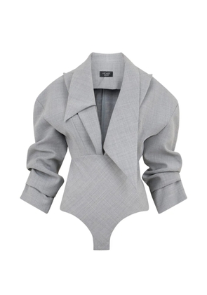 A.W.A.K.E. Mode tailored ruched bodysuit - Grey