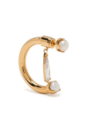 Alan Crocetti pearl fantasy clear drip earring - Gold