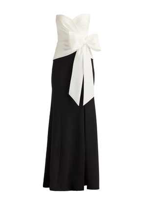 Tadashi Shoji bow-detail strapless maxi dress - White