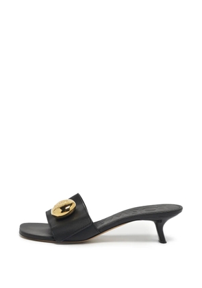 Loewe Pre-Owned pebble leather sandals - Black