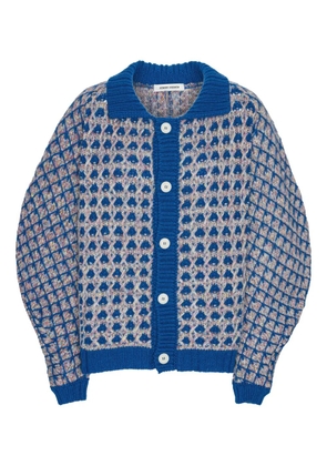 Henrik Vibskov geometric-pattern cardigan - Blue