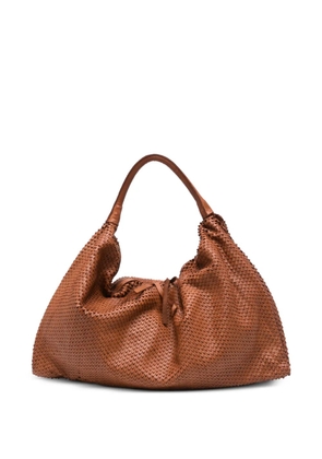 SOMMET Aura textured shoulder bag - Brown