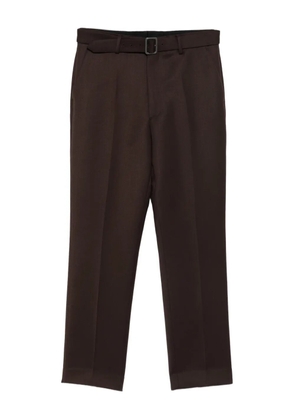 MM6 Maison Margiela belted cotton trousers - Brown