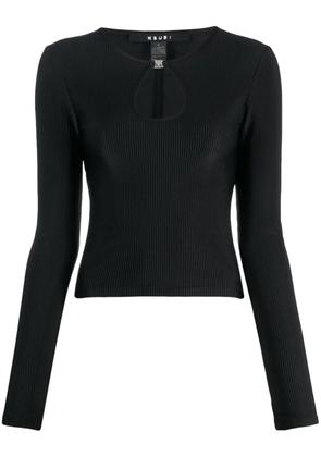 Ksubi Charmed Keyhole top - Black