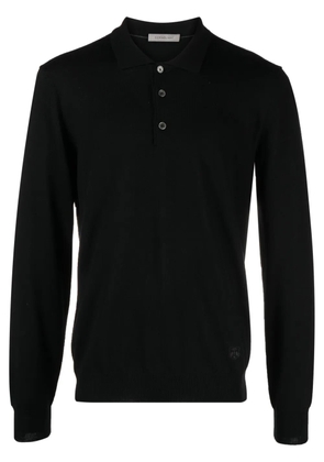 Corneliani virgin wool polo sweater - Black