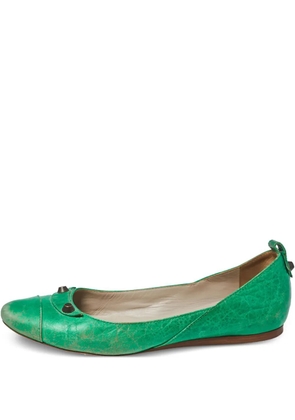 Balenciaga Pre-Owned Arena ballet flats - Green