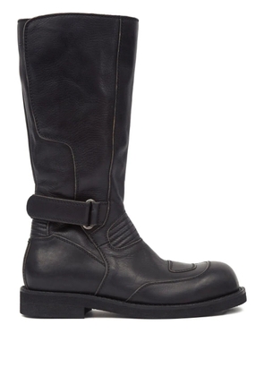 MM6 Maison Margiela leather knee-high boots - Black
