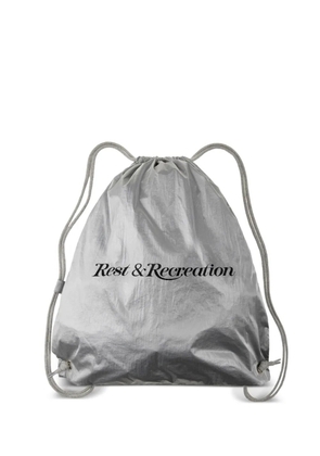 Rest&Recreation drawstring nylon backpack - Silver