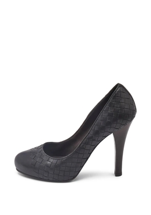 Bottega Veneta Pre-Owned leather Intrecciato pumps - Black