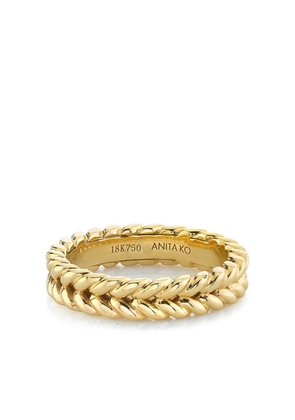 Anita Ko 18kt yellow gold braided ring