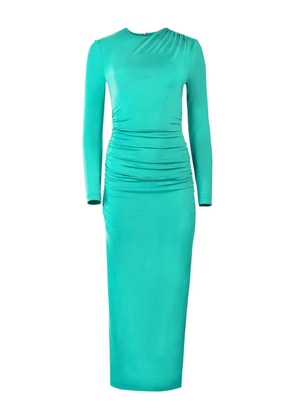 Carolina Herrera draped jersey midi dress - Green