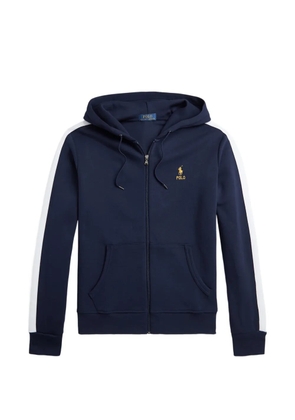 Polo Ralph Lauren stripe-detail hoodie - Blue