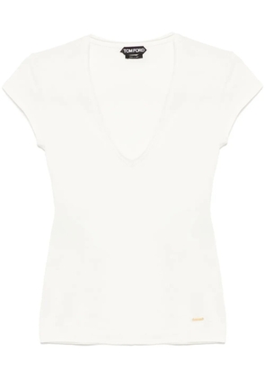 TOM FORD V-neck T-shirt - White