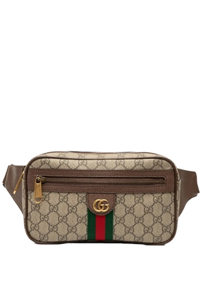 Gucci Pre-Owned 2000-2015 Small GG Supreme Ophidia belt bag - Brown