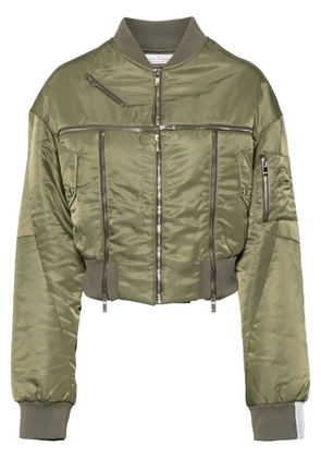 Rokh Broken bomer jacket - Green