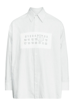 MM6 Maison Margiela striped button-up shirt - White