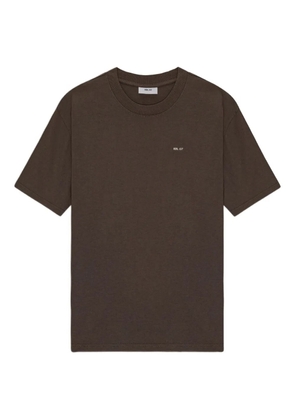 NN07 logo-embroidered t-shirt - Brown