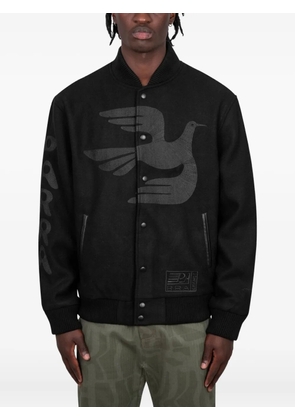 BY PARRA Not Movie Quality varsity jacket - Black