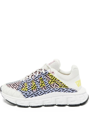 Versace Pre-Owned logo-print sneakers - White