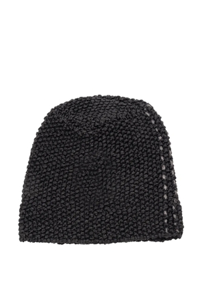 The Viridi-Anne cotton beanie hat - Black