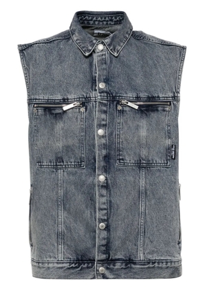 izzue sleeveless denim jacket - Blue