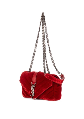 Saint Laurent Pre-Owned chevron shoulder bag - Red
