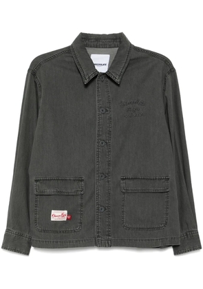 CHOCOOLATE logo-embroidered shirt - Grey