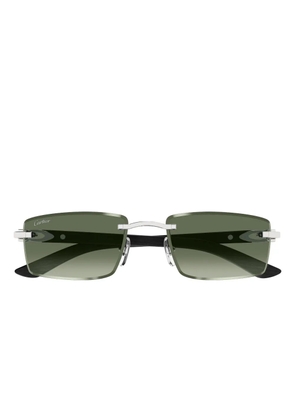 Cartier Eyewear rectangle-frame sunglasses - Green