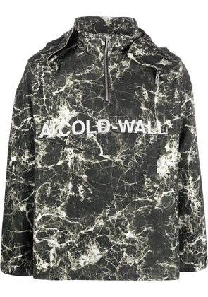 A-COLD-WALL* marble-print pullover jacket - Green