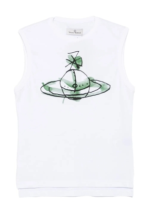 Vivienne Westwood orb-print tank top - White