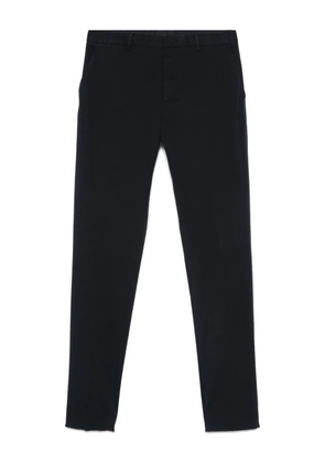 Zegna side-pocket raw-edge trousers - Blue